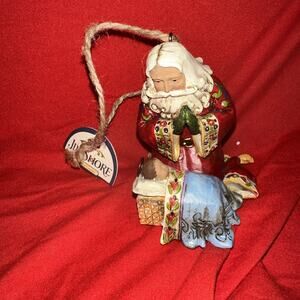 Jim Shore 2009 Santa Praying Over Baby Jesus Ornament Heartwood Creek 4013899